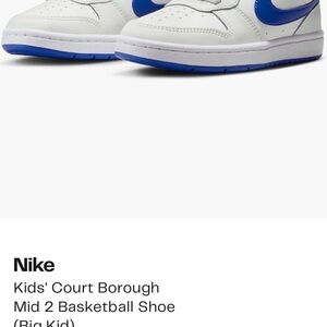 Nike - Court Borough Mid 2 (Big Kid) Size 1